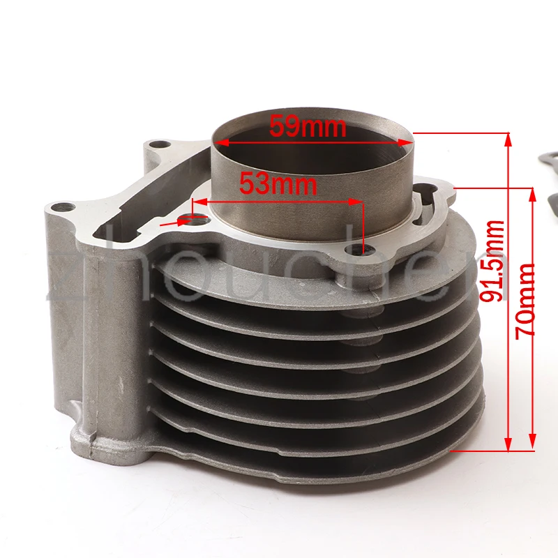 GY6 150 cylinder Kit 57.4mm Cylinder Piston Ring Set for 4 stroke Scooter Moped ATV QUAD GY6 150 157QMJ 1P57QMJ