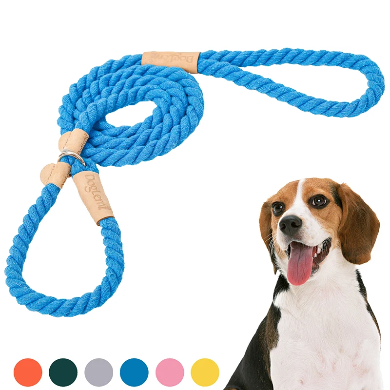 Dog Leash Running Walk Train Dog Leash Slip Rope Lead Durable Strong Heavy Duty Braided Rope No Pull Training Lead Product Tools