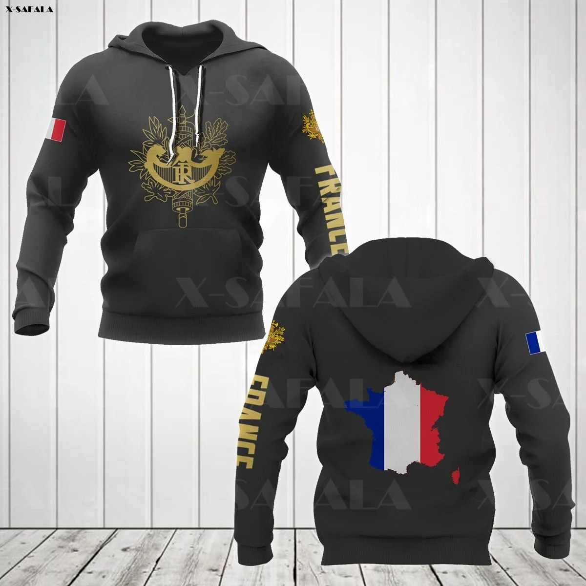 FRENCH ARMY FLAG CAMO Veteran Soldier Skull 3D Printed Man Female Zipper HOODIE Pullover Sweatshirt Hooded Jersey Tracksuits