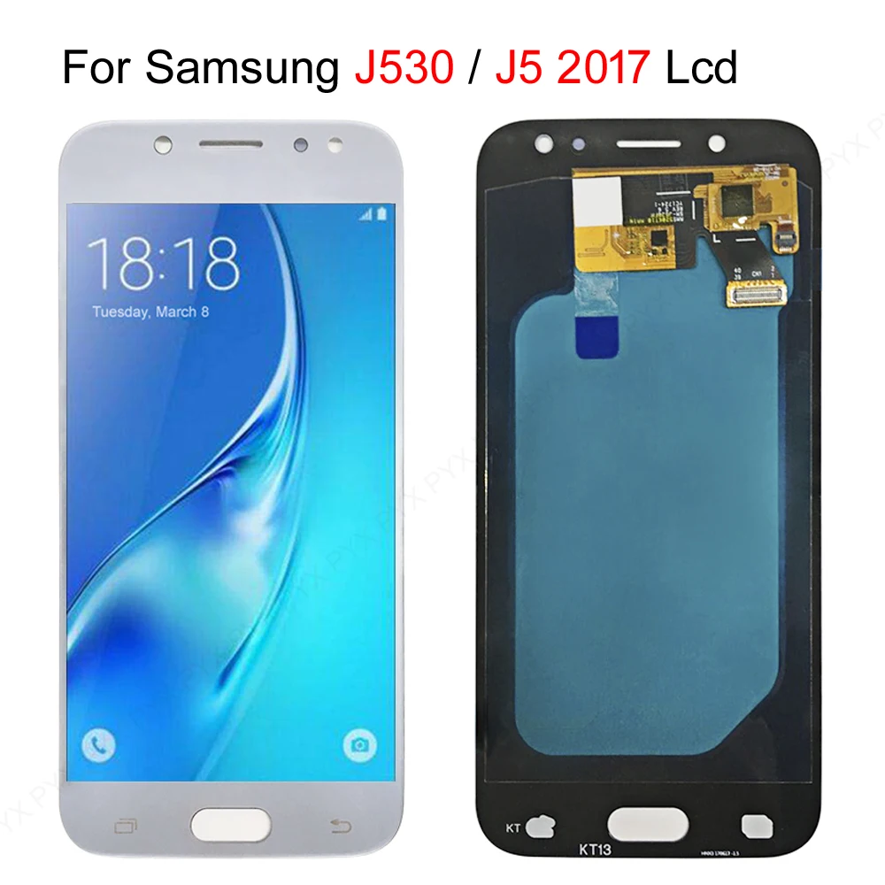 

AMOLED-экран для SAMSUNG GALAXY J530 LCD J530F SM-J530F J5 2017, сменный сенсорный экран дисплея для SAMSUNG J530 LCD 5,0"