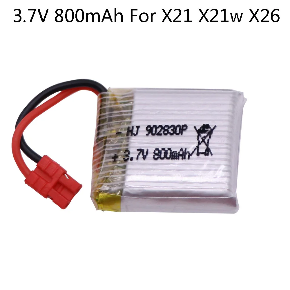 3.7V 800MAh Upgrade Baterai Lipo untuk SYMA X21 X21W X26 X26A Remote Control Drone Helikopter Mainan Aksesoris 3.7V RC Mainan Baterai