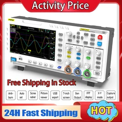 FNIRSI-1014D Digital Oscilloscope Digital 2 In 1 Dual Channel Signal Generator 100MHz* 2 Ana-log Bandwidth 1GSa/s Sampling Rate