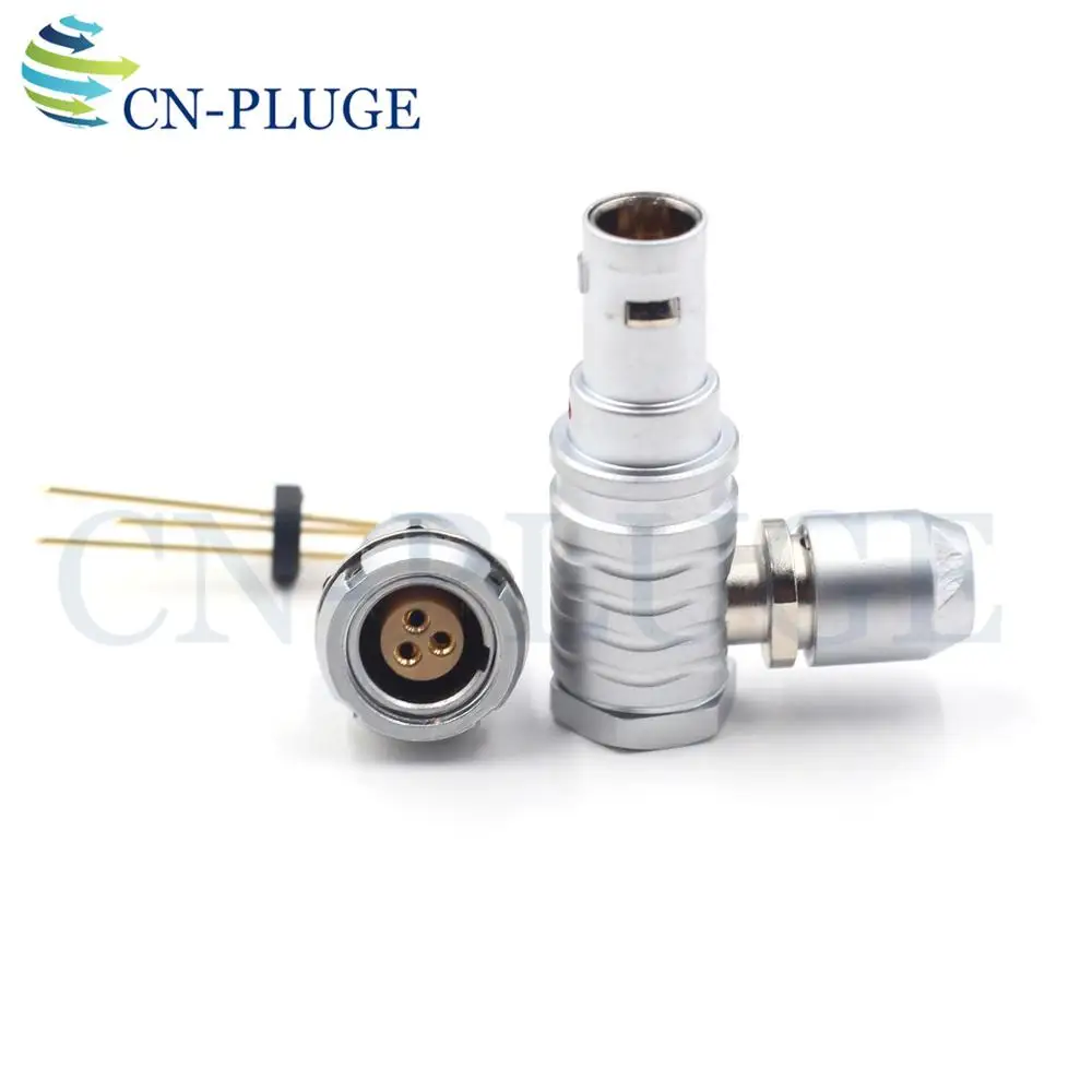 FHG E C G 0B Connectors M09 Type 2 3 4 5 6 7 9 Push Pull Self-locking Elbow Connector For Camera and PCB Panel Mount