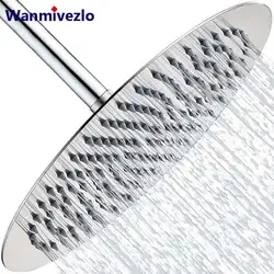 Wanmivezlo rond vierkant roestvrij staal ultradunne regendouchekop 4/6 inch badkameraccessoire douche