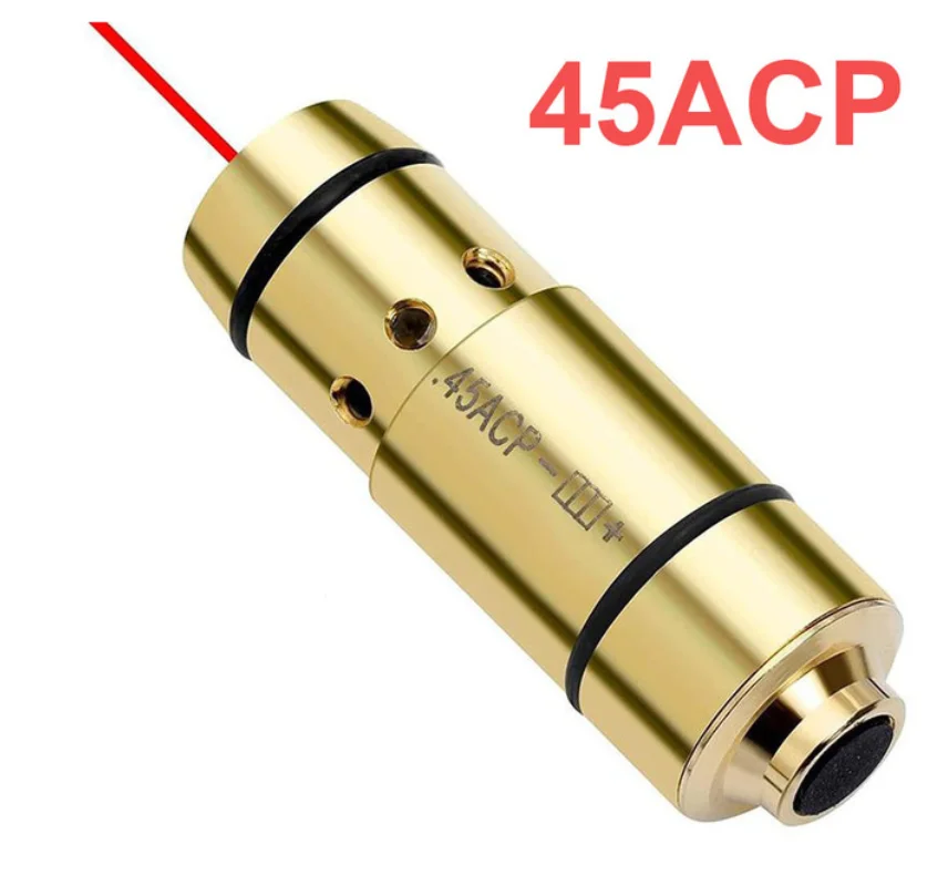 9mm/.380ACP/.40S&W/223Rem Red Dot Bore Boresighter Dry Fire Training Bullet CS Paintball Shooting Tactical Laser Training Bullet