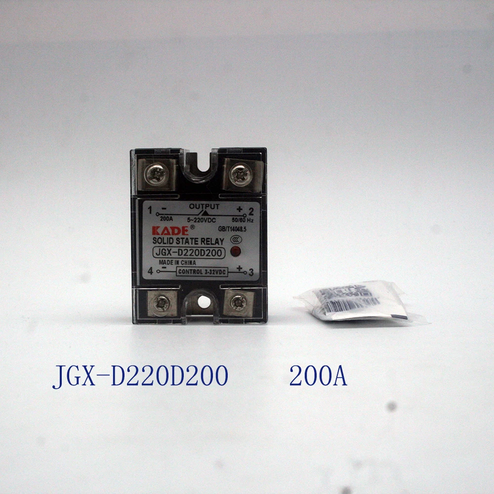 Jgx-120 DD / 150DD / 200DD DC controlled DC SSR single phase solid state relay with plastic dust cover
