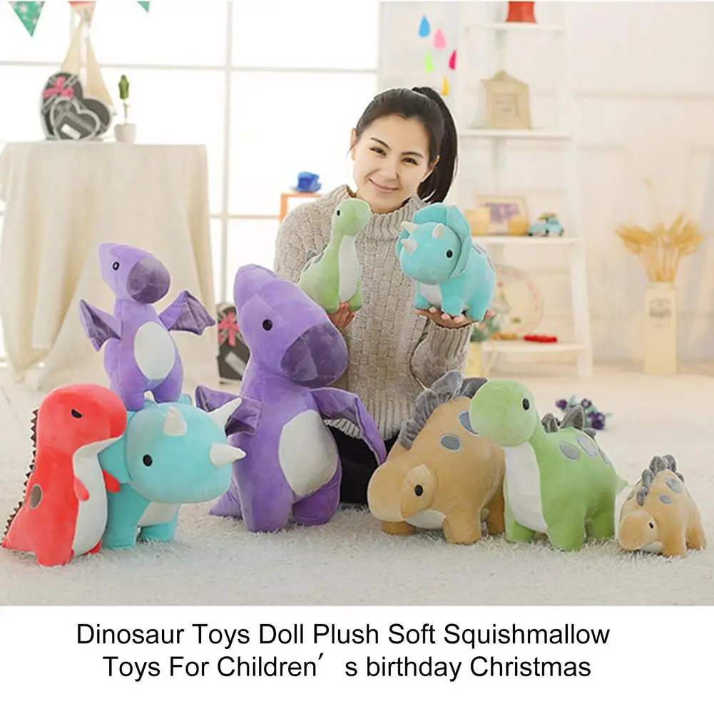 Dinosaur Toys Doll Pillow Plush Dinosaurs 30cm Triceratops Pterodactyl Tyrannosaurus Sabertooth Tanystropheus Plush Dino Toy