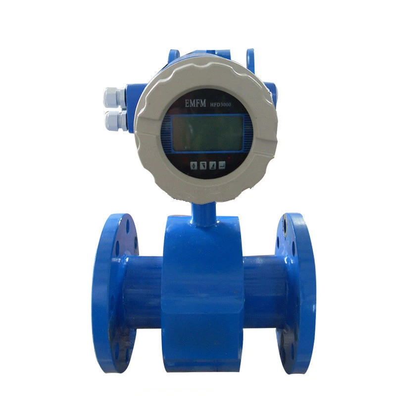 New Arrival Digital Display Integrated Electromagnetic Flowmeter 50MM Sewage Treatment Intelligent Electromagnetic Flow Meter