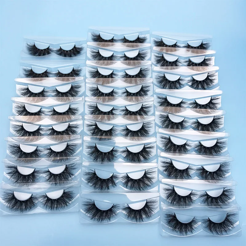 MIKIWI 50 Pairs Per lot Wholesale Mink Eyelashes 3D Mink Lashes Handmade Dramatic Lashes 24 styles cruelty free mink Eyelashes