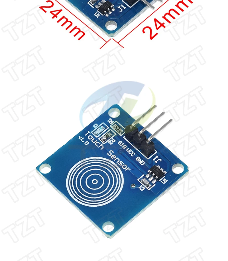 TTP223 12V 1-Kanal-Touch-Relais-Modul Kapazitiver Touch-Tastenschalter-Sensor Selbstverriegelnd/Ohne Verriegelung HTTM Touch-Taste für Arduino – Detail 6