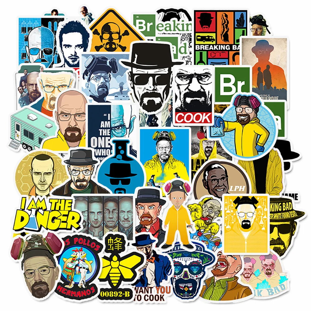 

10/30/50PCS TV Show Breaking Bad Stickers Skateboard Fridge Guitar Motorcycle Luggage DIY Graffiti Decals Cool Sticker Kid Toys