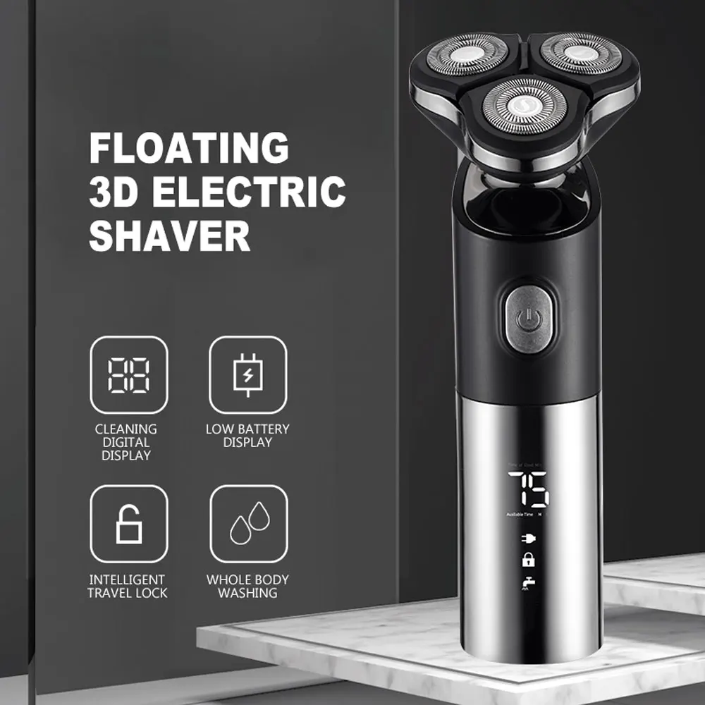 Multifunctional Beard Brush Intelligent 3D Electric Shaver Body Razor Rechargeable depilador shaver for sensitive areas