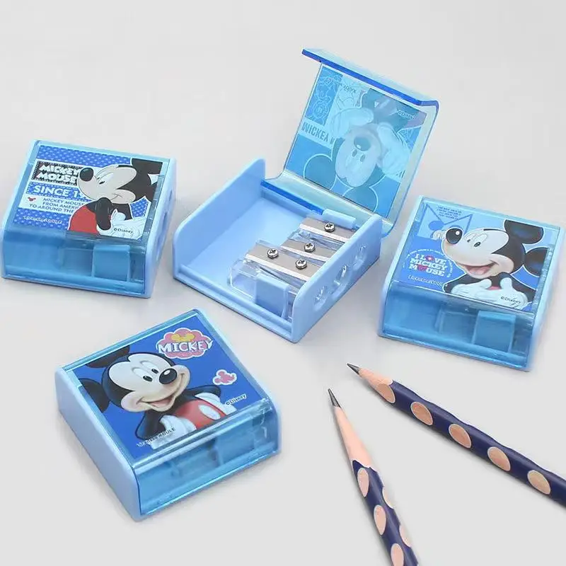 Imagem -03 - Disney Frozen Multifuncional de Três Buracos Lápis Sharpener Cor Bonito Lápis Sharpener Criativo Cartoon Escola Suprimentos Presente