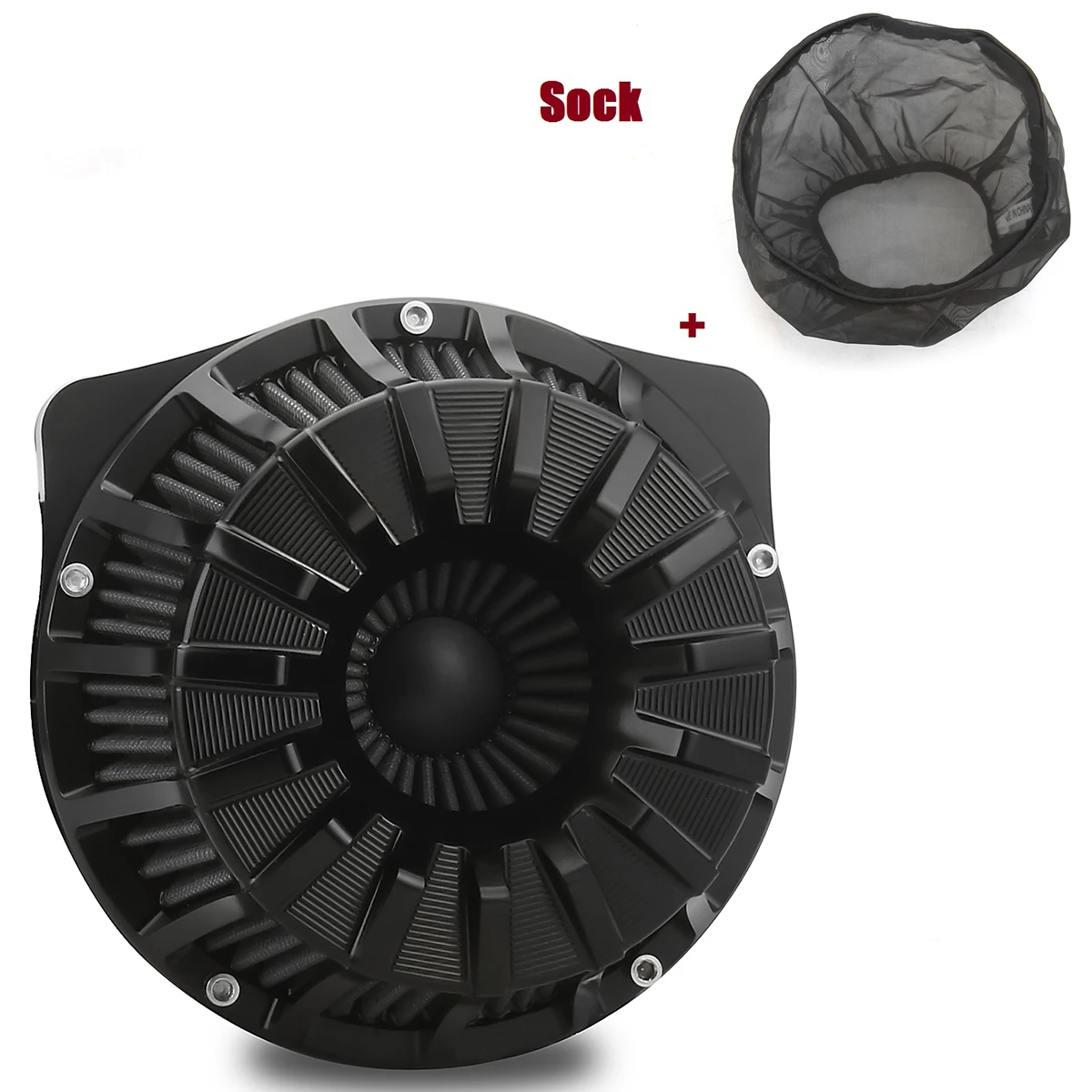 

Black 15 speak spokes Air Filter Cleaner Intake For FLHXS Street Glide Special road king Sportster 883 XL1200S 91-23