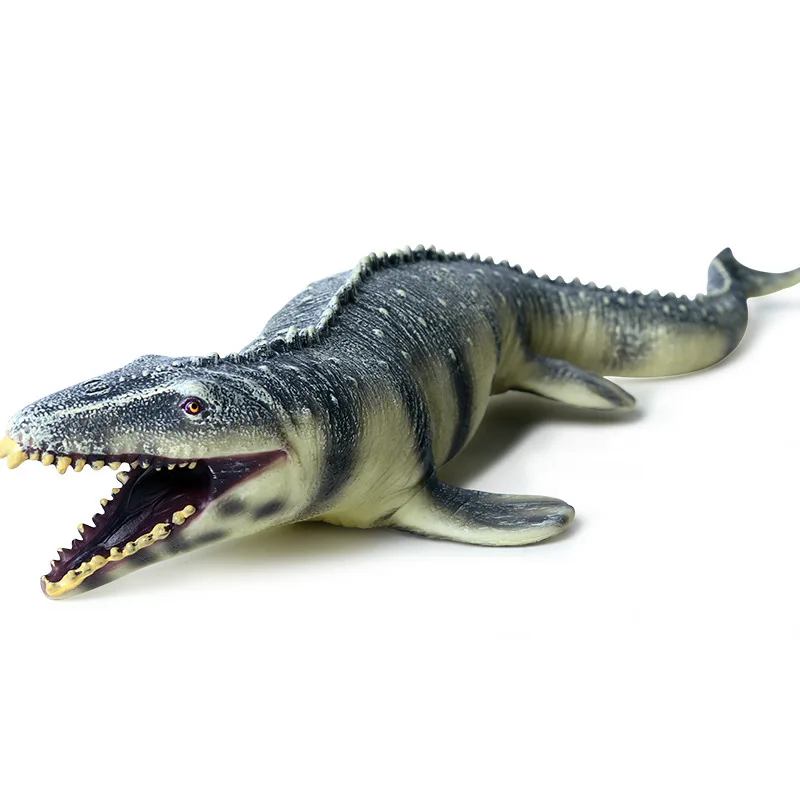 Large size ocean Prehistoric sealife animals doll Model Mosasaurus Soft gelatin learning toys For children 43CM