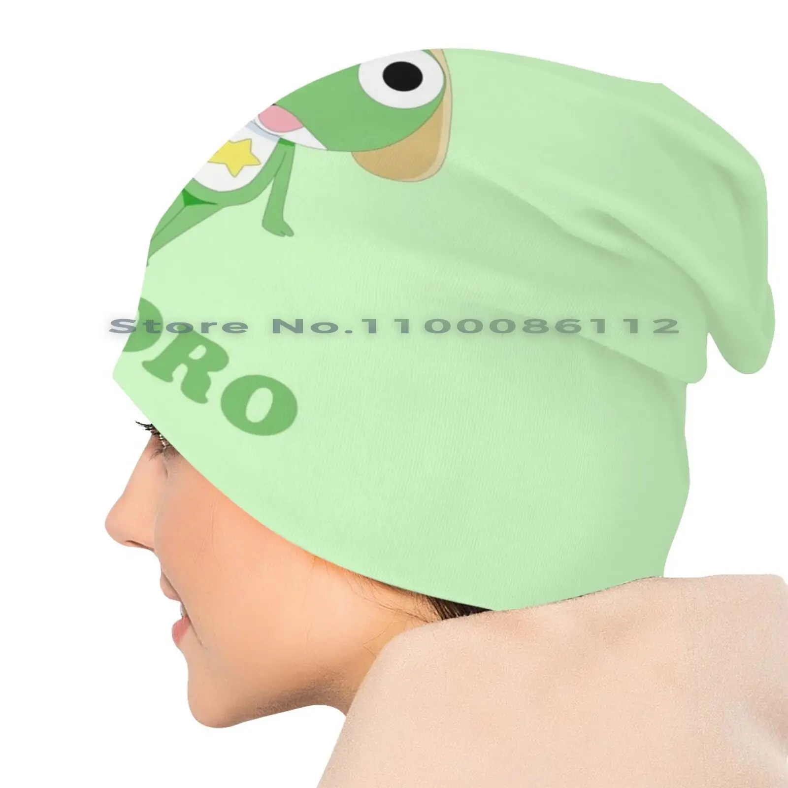 Keroro Gunsou segnalazione berretti cappello a maglia Keroro Gunsou plotone Sgt rana Anime sergente carino esercito senza tesa cappello a maglia