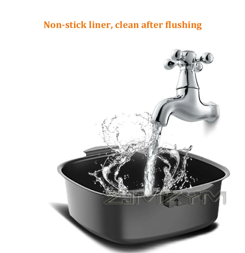 Freidora de aire multifunción, 6,5 L, sin aceite, inteligente, saludable, para Pizza, con pantalla táctil LCD, herramientas de cocina