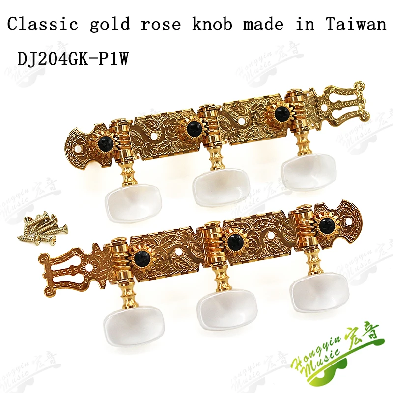 1SET Golden Classic Guitar String Tuning Pegs Machine Heads Tuners Keys PartsDJ204GK-P1W