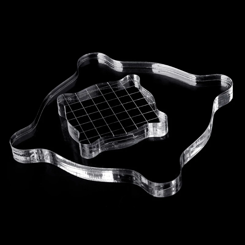 Hot Sell Acrylic Clear Stamping Block Grid and Grip Scrapbook Craft Making Essential Tool