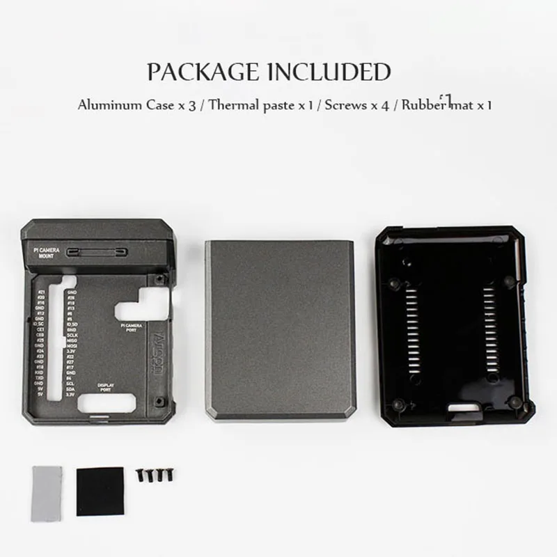 Cooling Aluminum Case for Raspberry Pi 4 Model B Auto Cooling Armor Shell for Rasperry pi 4