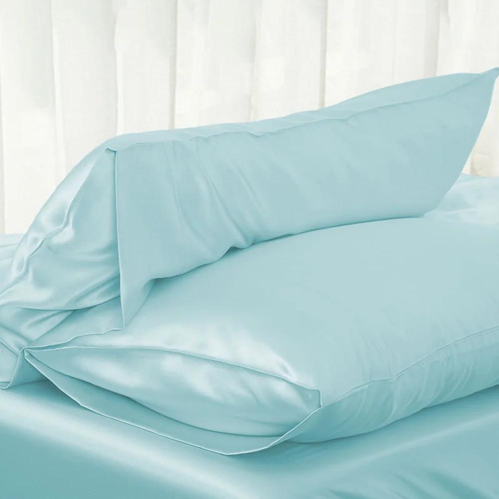 Satin Silk Pillow Case 51x76cm Solid  Bedding Twill Soft Skin-friendly Environmental protection Hot Type