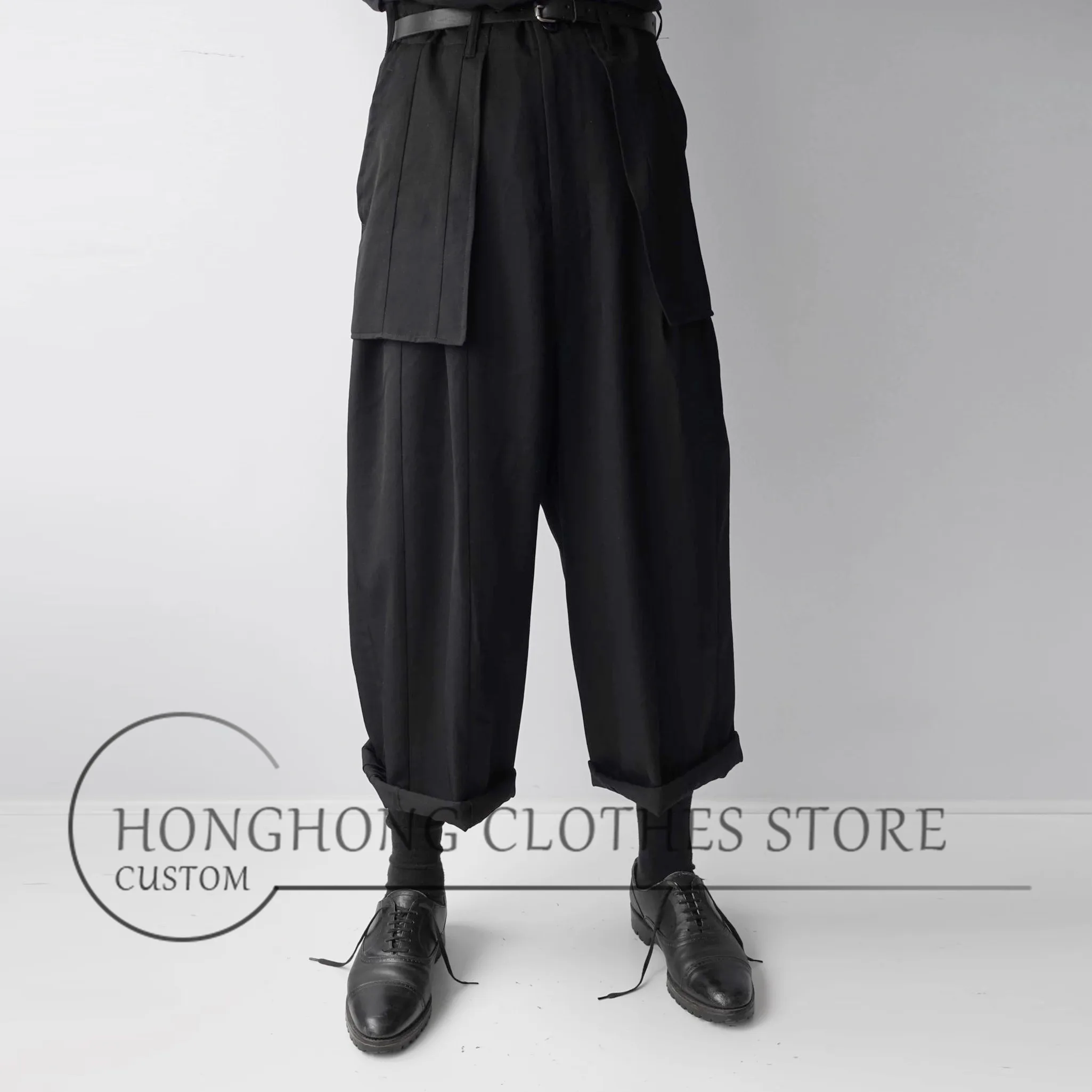 

S-6XL!! Big yards men's trousers! 2022 New men's slacks with wide legs and big pockets