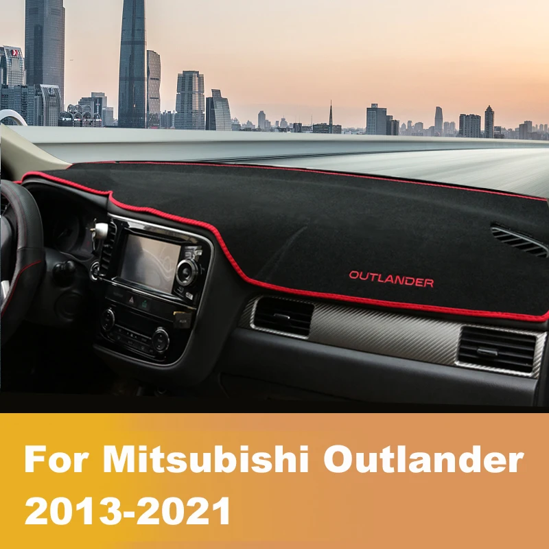 For Mitsubishi Outlander 3 2013-2016 2017 2018 2019 2020 Car Dashboard Cover Dash Mat Sun Shade Pad Carpet Anti-UV Accessories