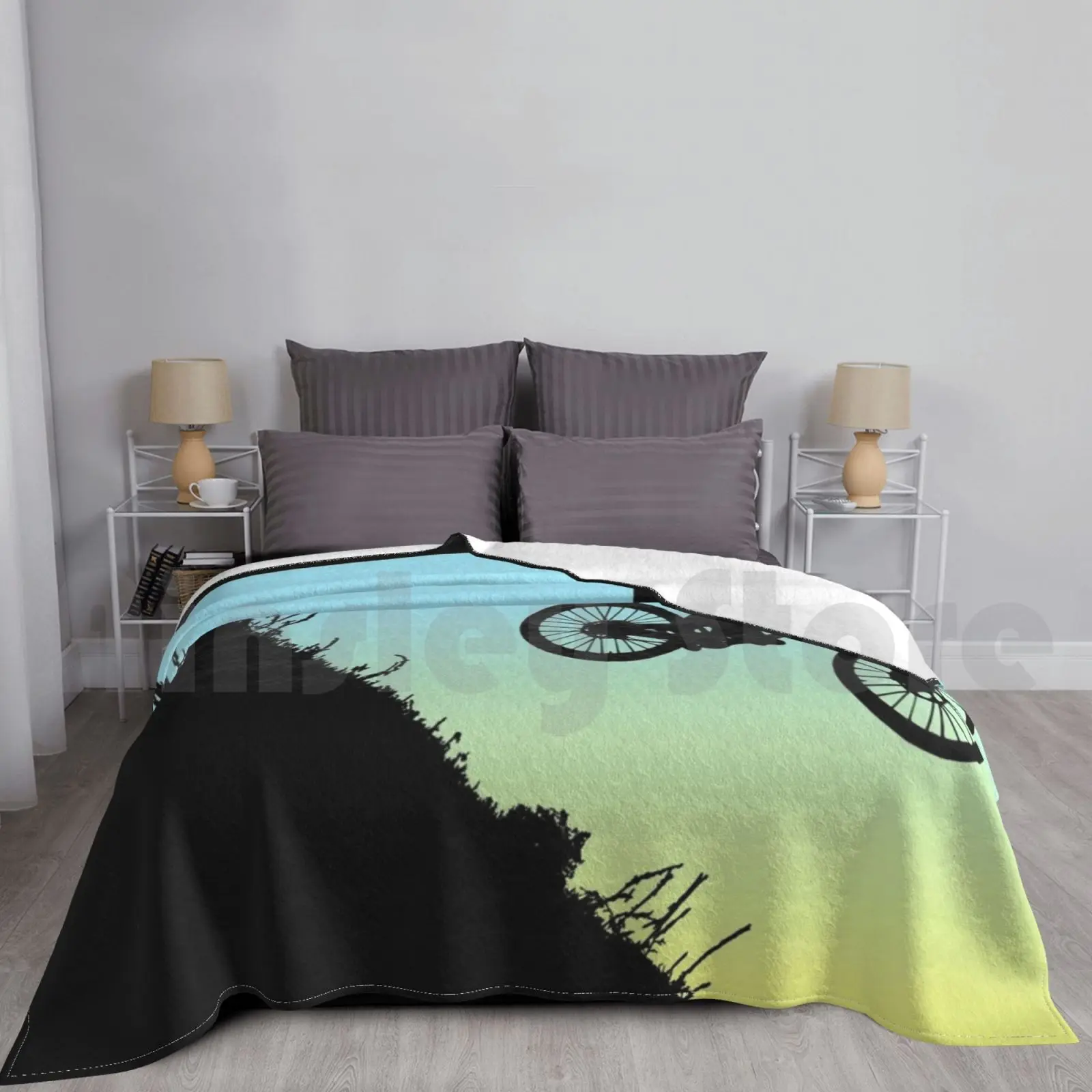 Mountain Bike Extream Downhill Blanket Fashion Custom Mountain Bike Bike Trail Running Adventure Mountain