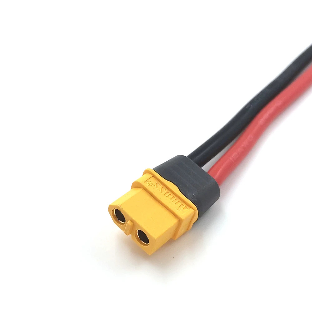 HOBBYMATE Amass XT60 Female 4.0MM Banana Connector Plug TO 14AWG CABLE 30cm for Rc Battery Charger