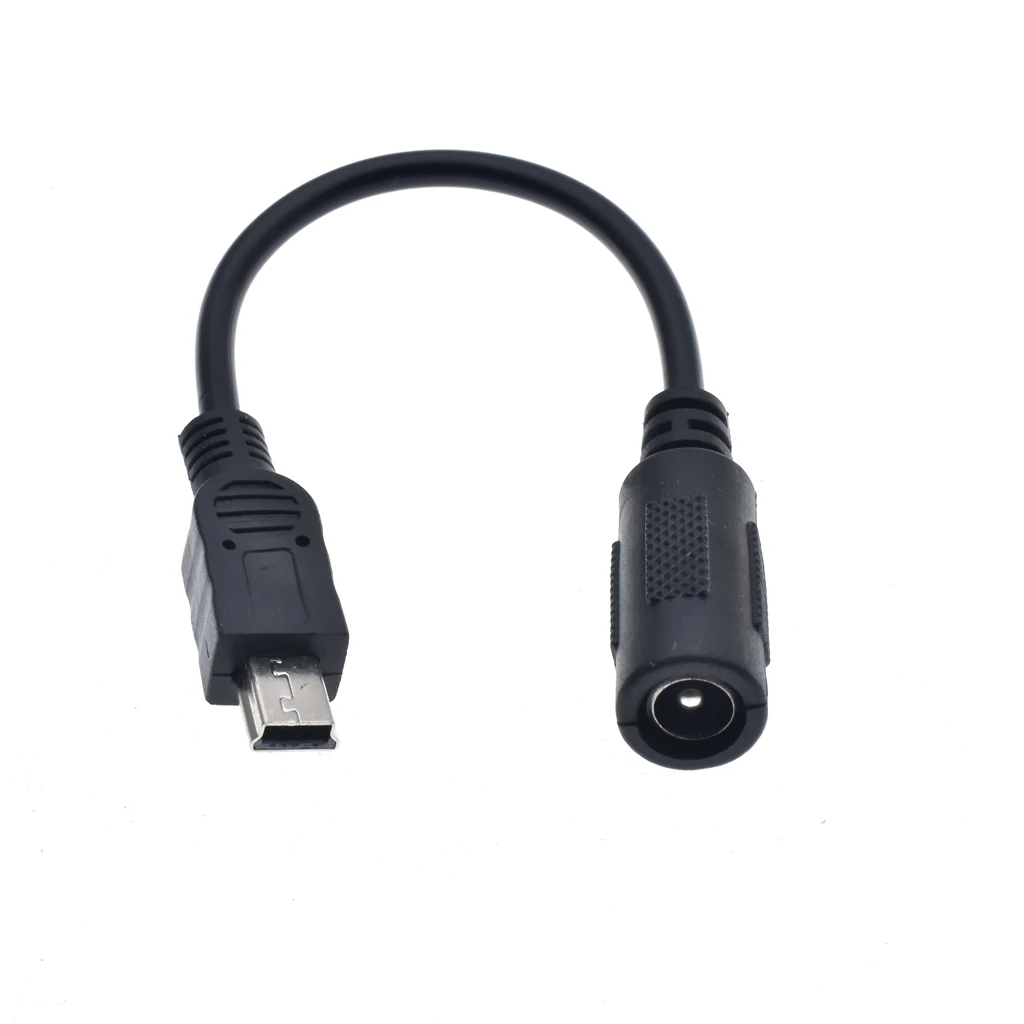 Mini DC Power Adapter DC 5,5x2,1mm zu Mini USB 5V DC Netzteil Lade Kabel Stecker für MP3 MP4 LCD Display