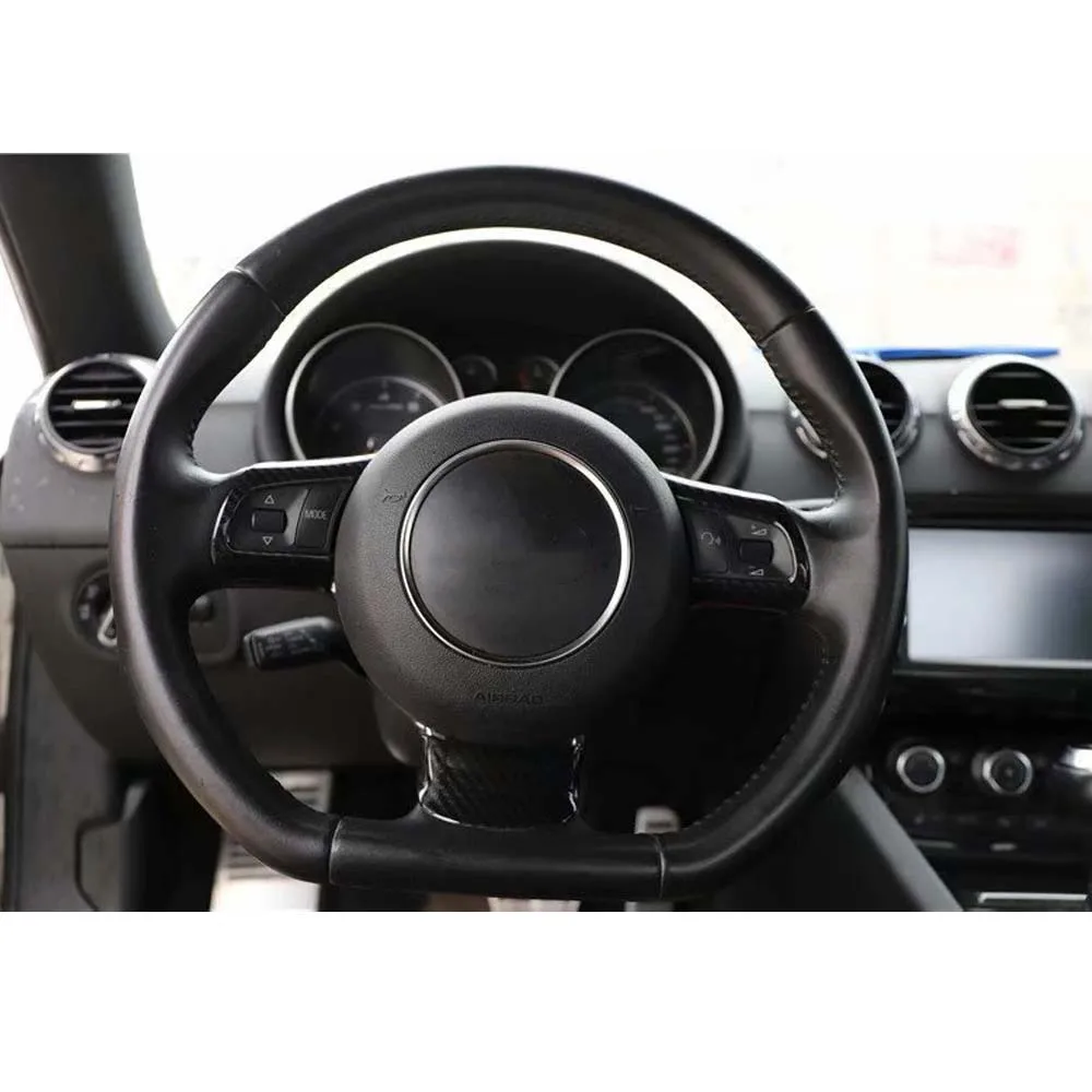 Car Steering Wheel Trim Styling For Audi TT 2008-2014 Interior ABS Auto Molding Accessories