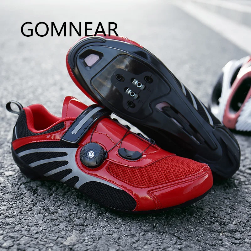 

GOMNEAR Professional Light Road Cycling Shoes Men Women Mountain Bike Shoes Self-locking Bicycle MTB Shoes Zapatillas Ciclismo