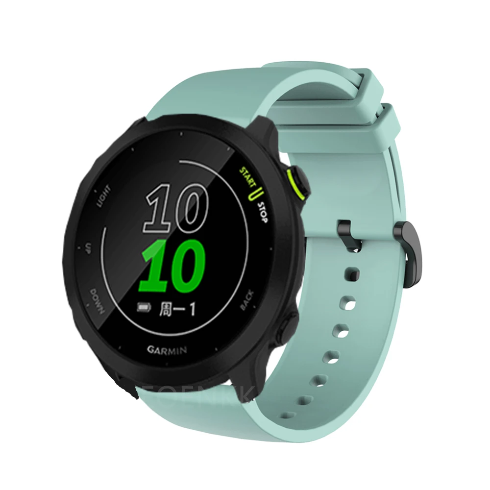 للغارمين Forerunner 245 158 245 متر 645 55 لينة سيليكون حزام الفرقة ل Garmin Venu Vivoactive 3 الذكية سوار رياضي حزام الساعات