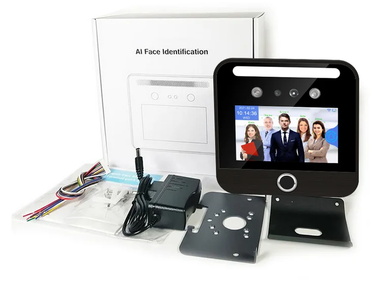 Wifi Dynamic Face Recognition 5 inch Access Control System TCP/IP Touch Screen Contactless Facial RFID Card Time Attendance