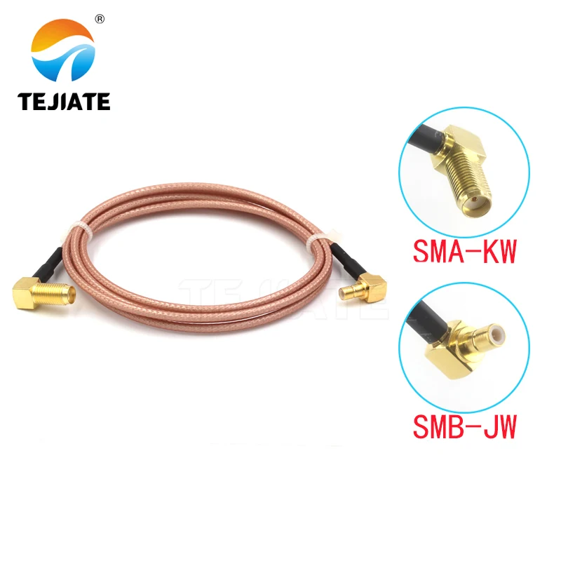 

1PCS TEJIATE Adapter Cable SMB To SMA Type SMBJW Convert SMAKW 8-90CM 1M 1.5M 2M Length Connector RG316 Wire