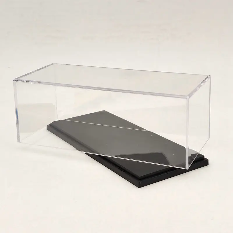 Modell auto Acryl gehäuse Vitrine Abdeckung transparent staub dicht antike 1:64 ganzes Fenster 16cm