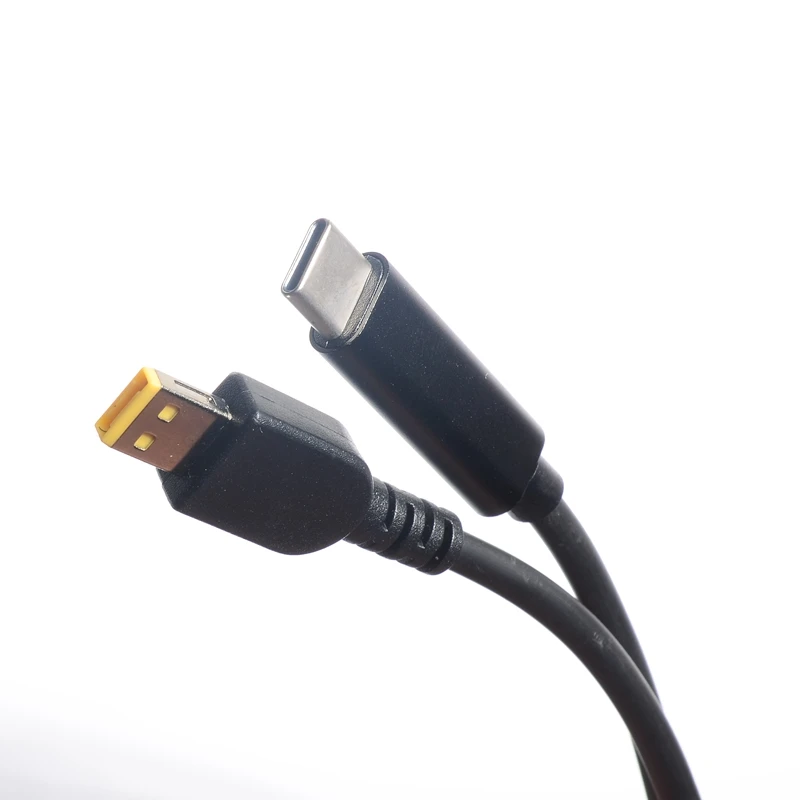 Cabo usb tipo c para notebook, cabo de carregamento 1.5m 65w para lenovo g40/g50/g440s/g500dthinkpad e4310/x230/t431/s3 series