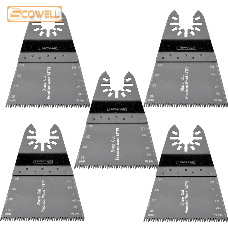 Scowell OIS ก้านเลื่อยอเนกประสงค์แบบญี่ปุ่นสำหรับตัดไม้สะอาด65มม. ใบมีดสามเหลี่ยมหมุนหลายใบสำหรับเครื่องมือไฟฟ้า multimaster