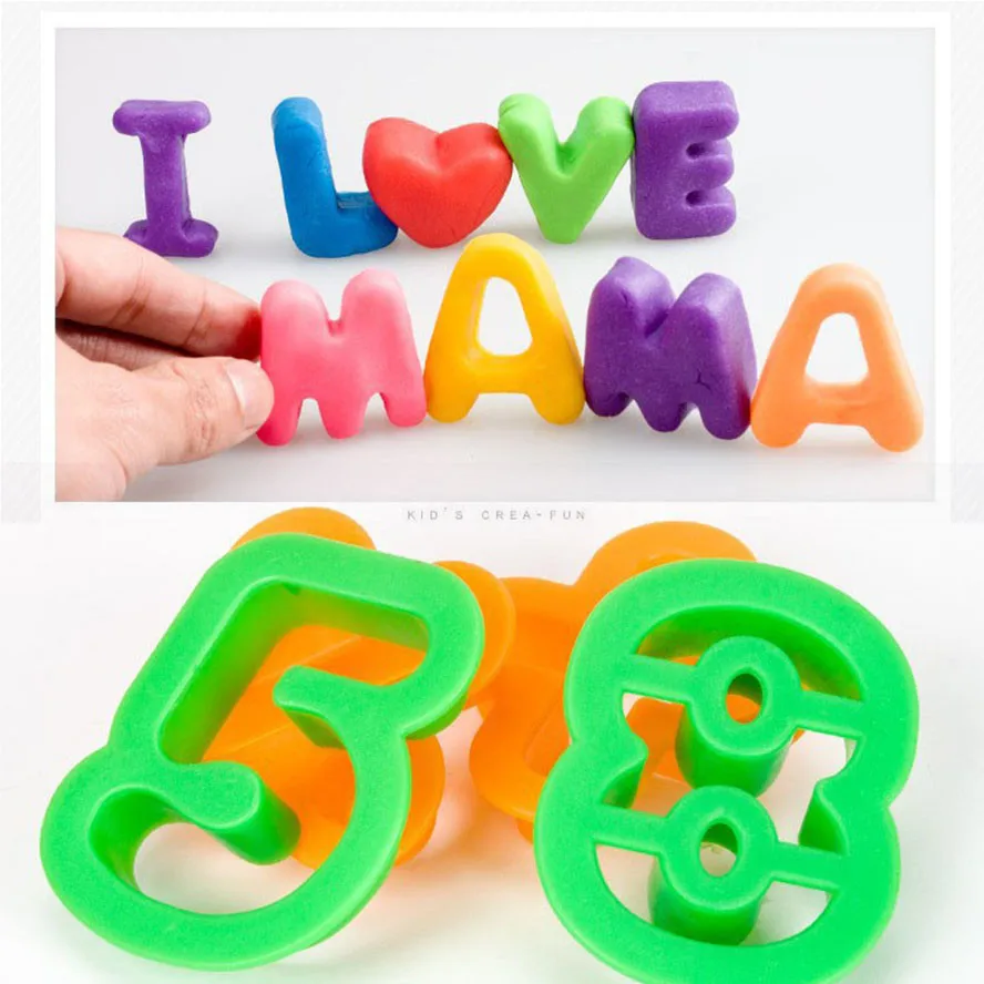 41PCS Plastic DIY Plasticine Mold Modeling Clay Kit Color Play Dough Model Sculpture Tool Toys for Children Baby Learning Toy