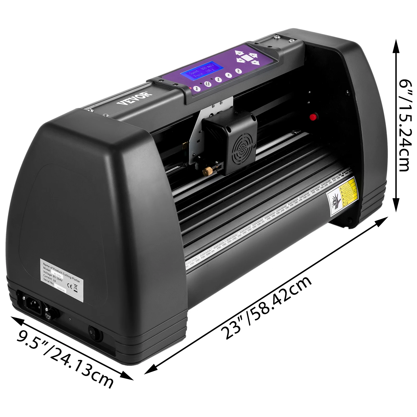 Vevor 14in Desktop Vinyl Cutter U-Disk Off-Line 375Mm Lcd Panel Vinyl Plotter W/Signmaster software Kaart Papier Etsen Machinen