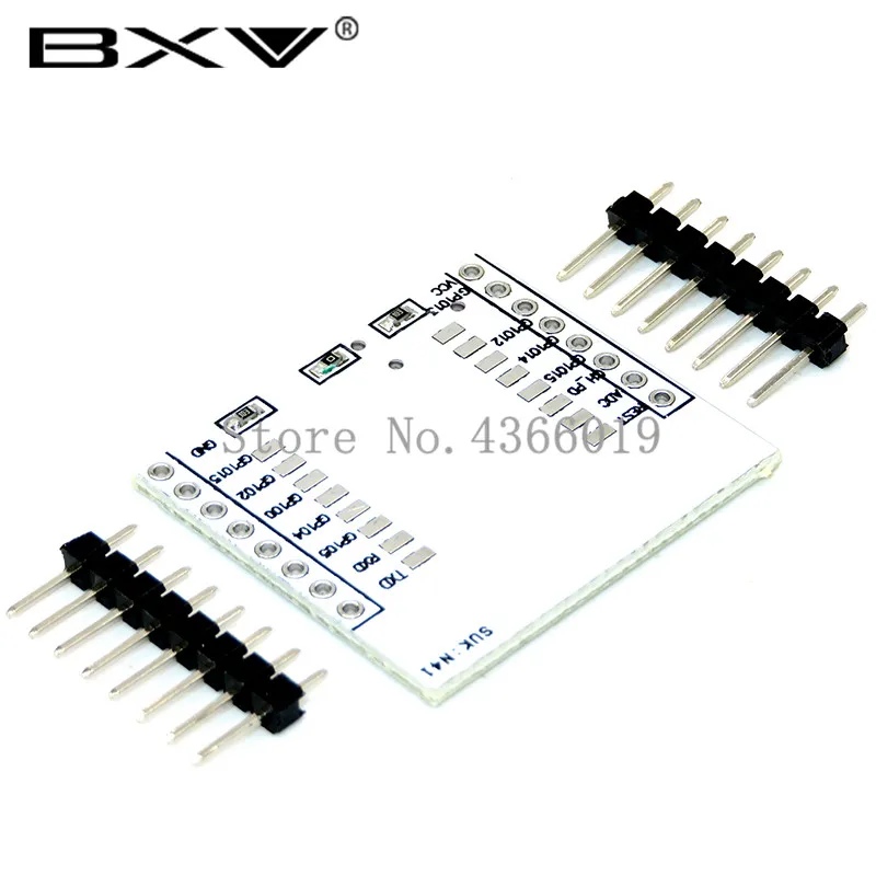 10pcs/lot ESP8266 Serial WIFI Module Adapter Plate Applies to ESP-07, ESP-08, ESP-12E