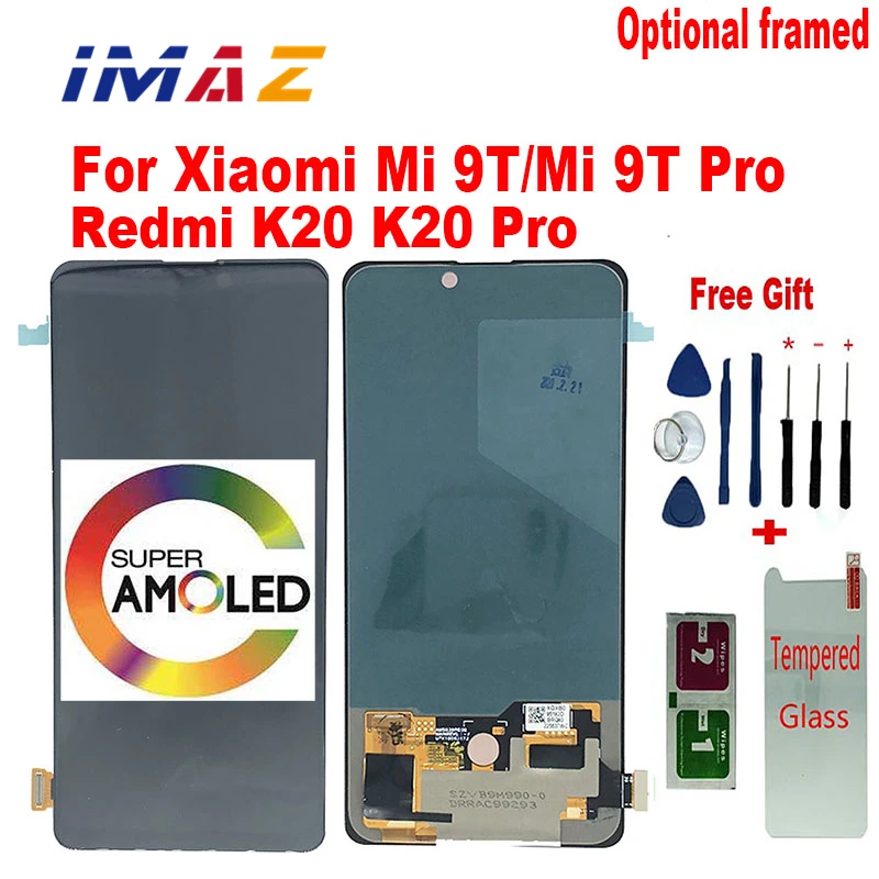 

IMAZ AAA Super AMOLED LCD For 6.39" Xiaomi Mi 9T Pro Mi 9T/ Redmi K20 K20 Pro LCD Screen Display Frame+Touch Panel Digitizier