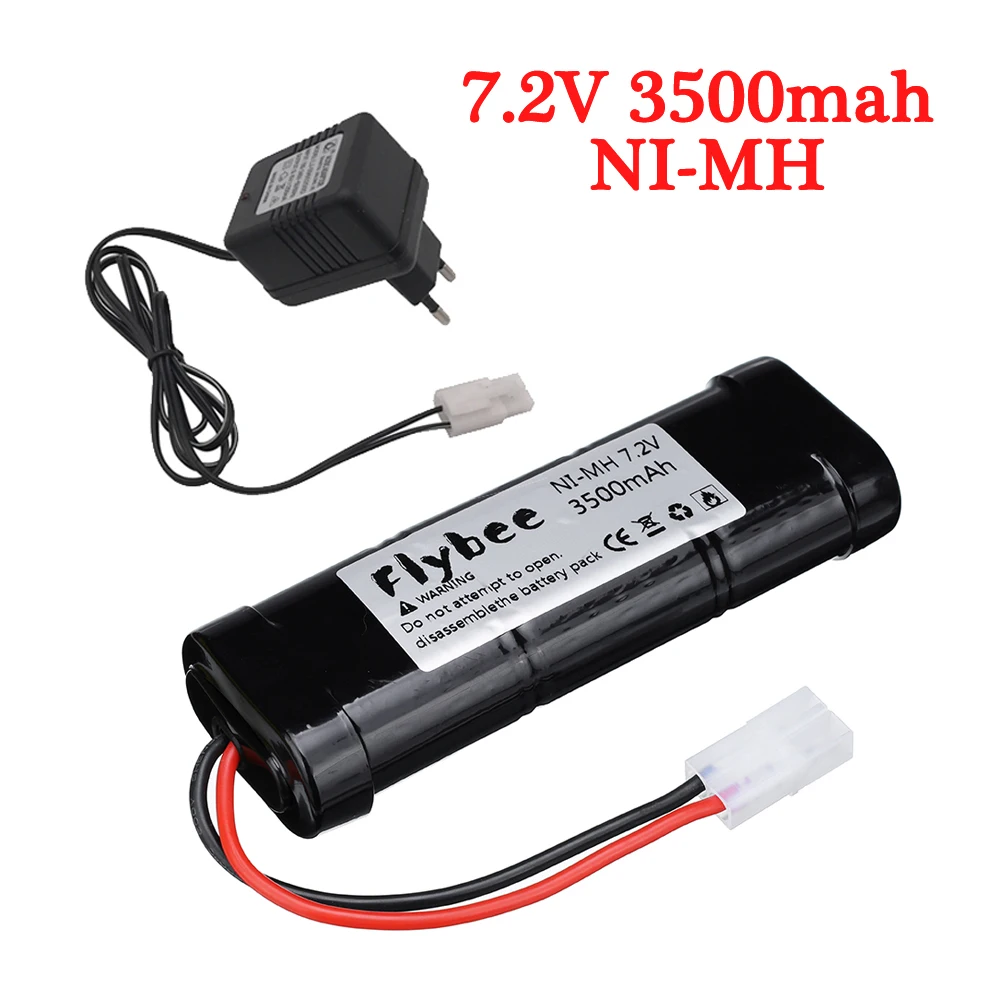 7.2V 3500mAh NiMH akumulator zabawki zdalnie sterowane bateria ze złączem rozładowania Tamiya dla RC samochody wyścigowe, ciężarówki, buggys,