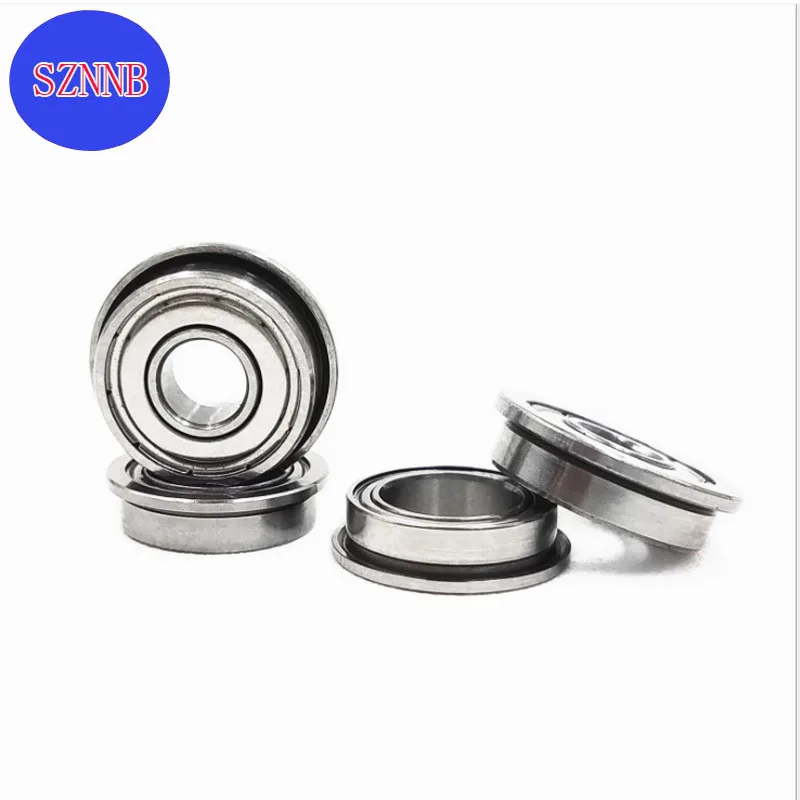 5/10 psc / lot F126zz Flange Ball Single Row Bearing Accessories F126zz 6x12x4mm Pulley LF1260zz Guide Pulley Bearing ABEC-5