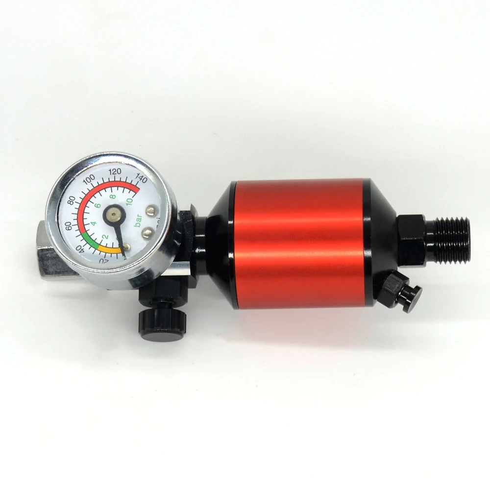 Air Regulator with Air Filter Oil-Water Separator Pneumatic Paint Spray Gun Air Regulator Gauge Water Trap Filter Tools