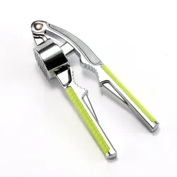 Garlic Press Crusher Ginger Squeezer Vegetables Masher Stainless Steel Handheld Ginger Mincer Kitchen Cooking Tools
