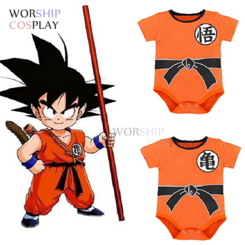 Baby Rompers Newborn Baby Boys Clothes SON GOKU Toddler Jumpsuit Bebes Cosplay Costumes for Baby Boy Girl Clothing