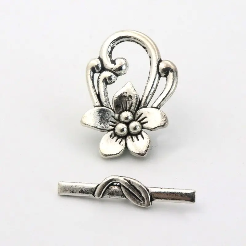10 Sätze mischen Farbe große Blume Blatt ot Verschlüsse Stecker Ende Perlen für Schmuck machen Armband Halskette DIY Zubehör Großhandel – Detail 10