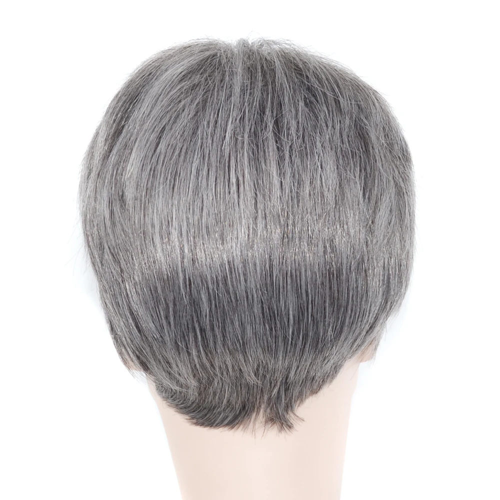 Short Men Wig Straight Synthetic Wig for Male Hair Fleeciness Realistic Natural Toupee Wigs Heat Resistant  Fiber Wigs