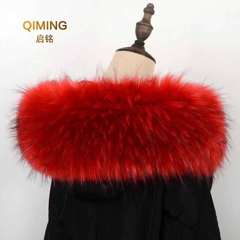 Women Winter Coat Scarf High Quality Faux Fur Collar Luxury Big Men Baby Fur Decor Pashmina Scarfs For Ladies Ponchos and Capes